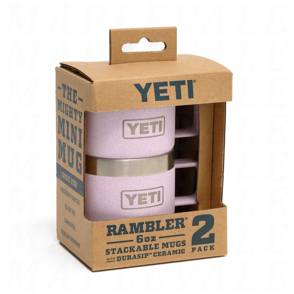 YETI Rambler 6 Oz Stackable Coffee/Espresso Mugs 2pk Ceramic Cherry Blossom Pink